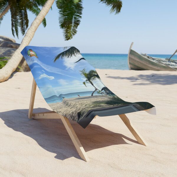 Caribbean Beach Vibes Beach Towel - Image 2