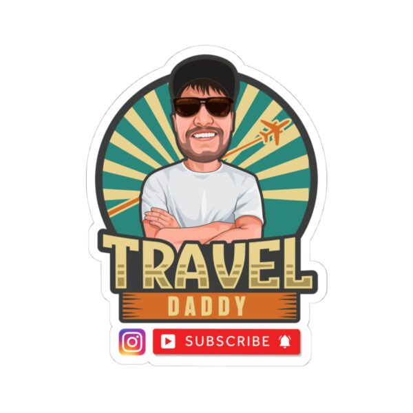 Travel Daddy Official Logo Sticker - Image 2